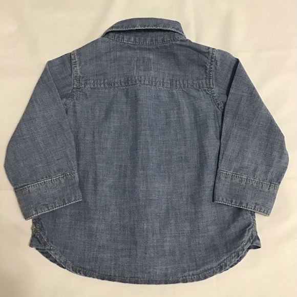 Gap Baby Boy 2-piece Chambray Shirt and Splendid Pants Size 6-12 Month - K327 - Picture 4 of 12